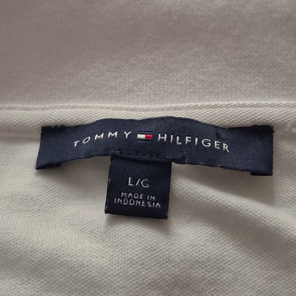 Tommy Hilfiger Solid Tennis Dress Women's Dress White Sz L - Picture 10 of 10